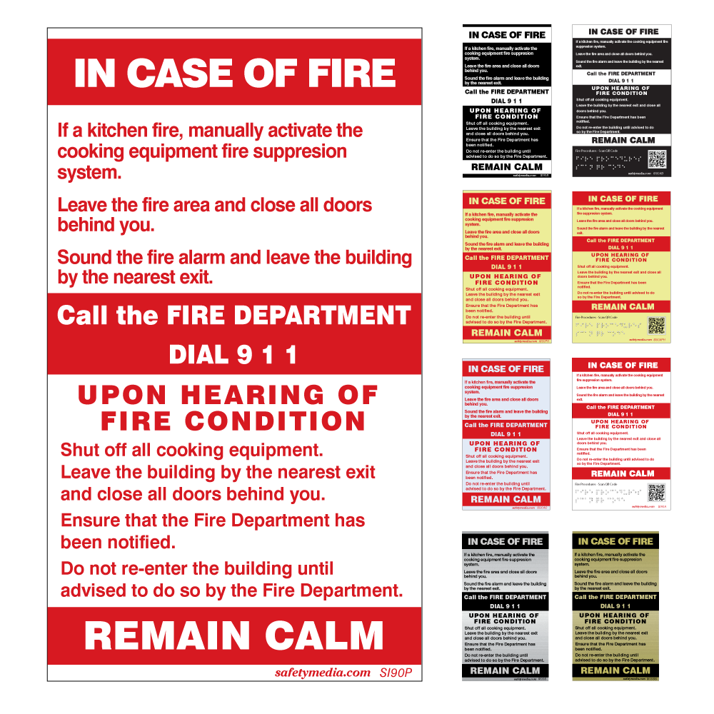In Case of Fire Sign
