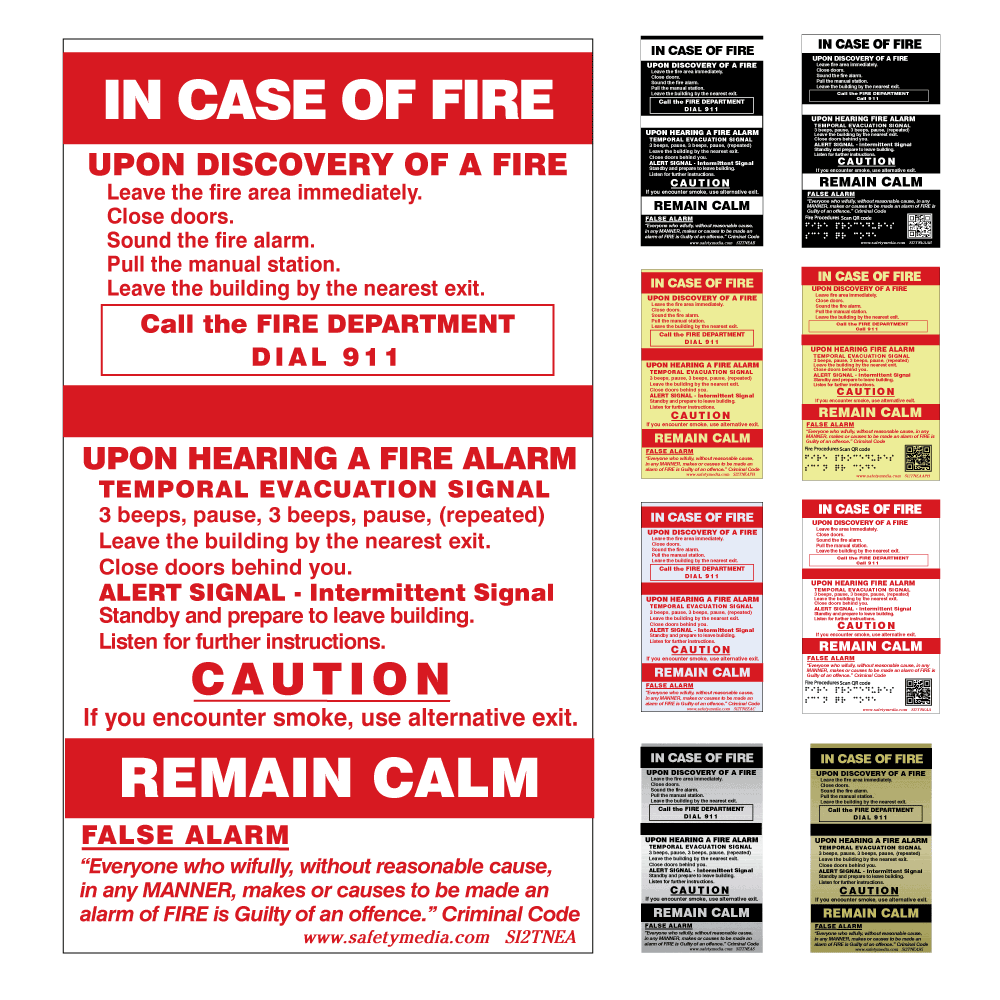 In Case of Fire Sign