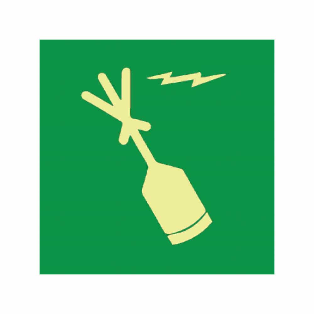 IMS Emergency Position - Indicating Radio Beacon Sign,Photoluminenscent