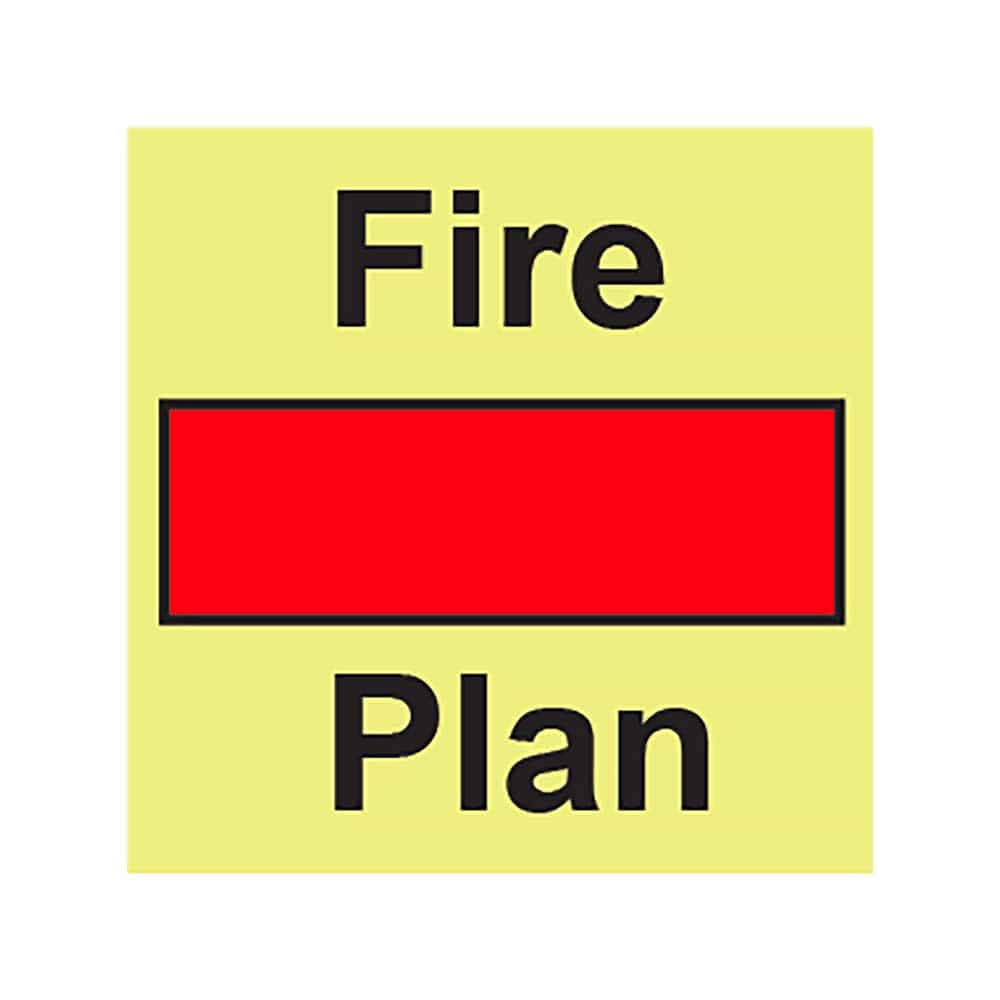 IMS Fire Plan Photoluminescent Sign