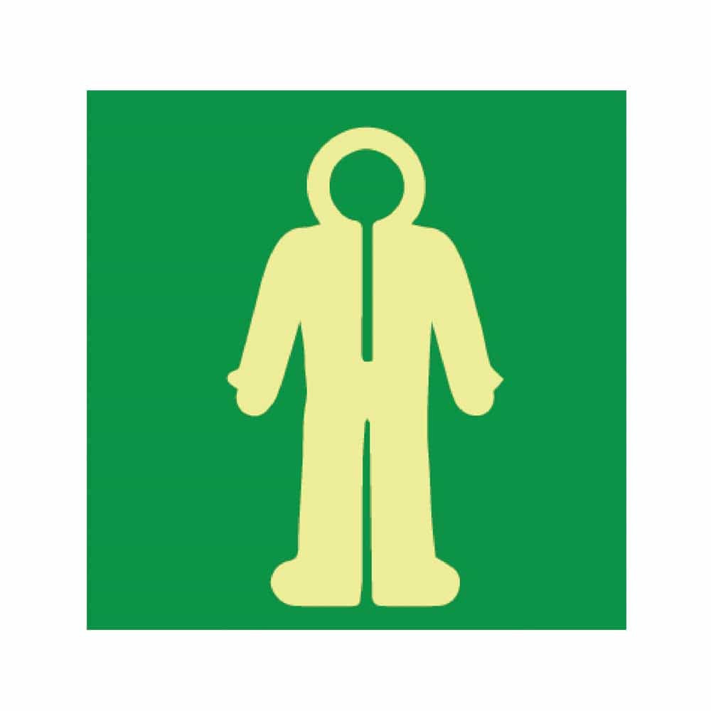 IMS Immersion Suit Photoluminescent Sign