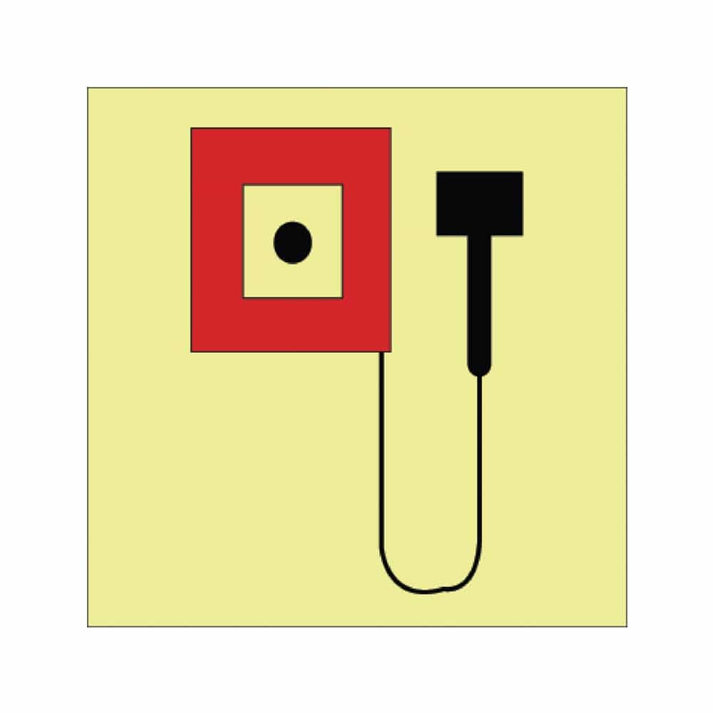 IMS Manually Operated Call Point Photoluminescent Sign