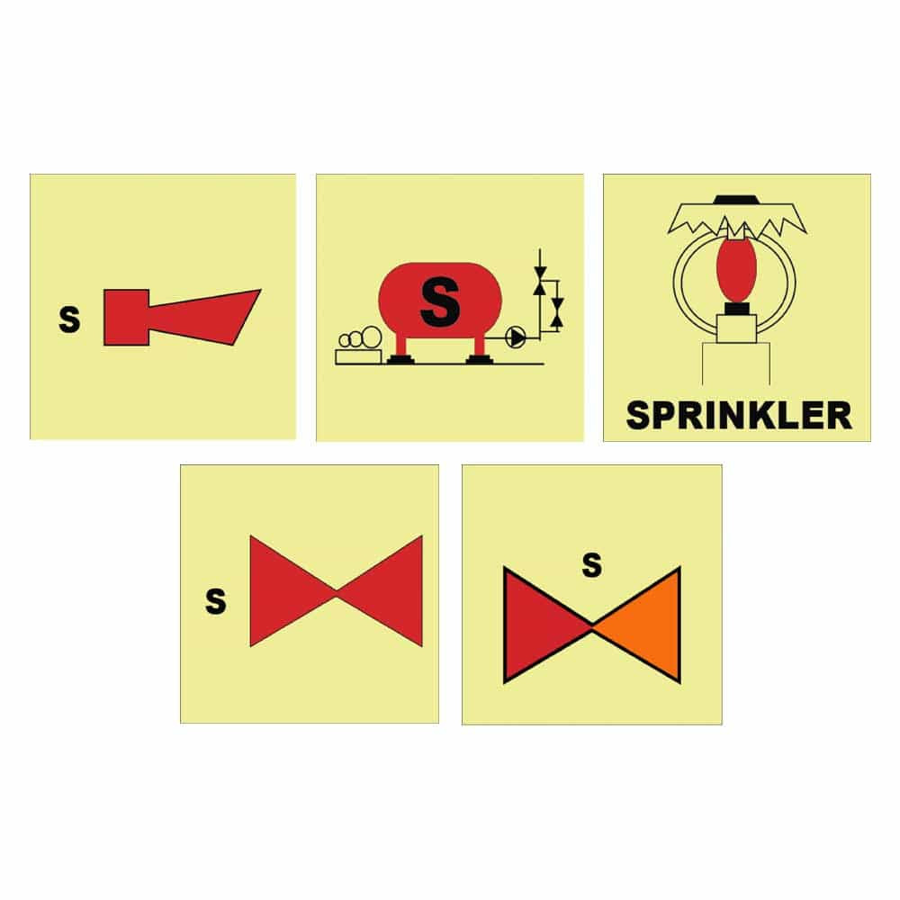 IMS Sprinkler Photoluminescent Sign