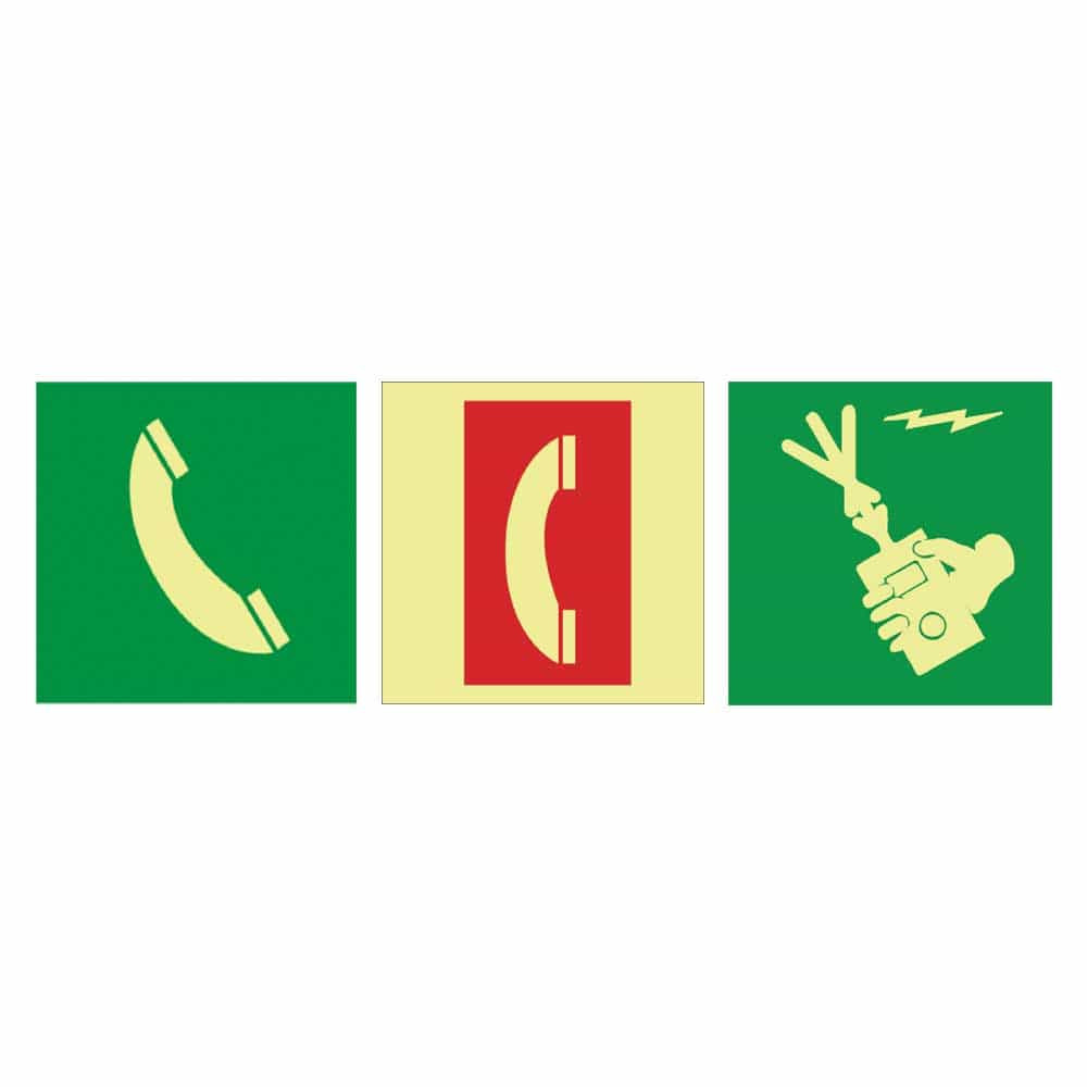 IMS Emergency Telephone Photoluminescent Signs