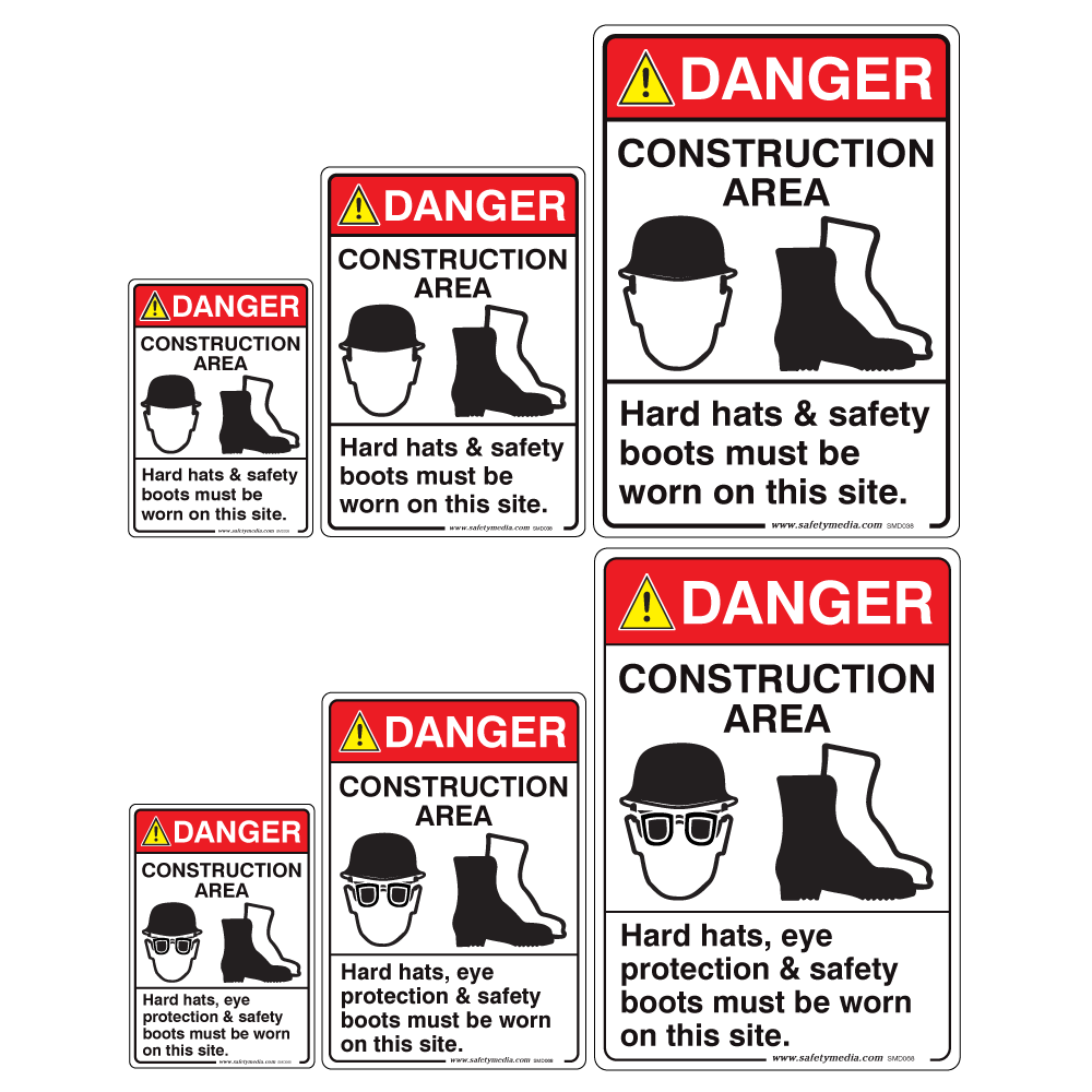 Construction Area Danger Sign