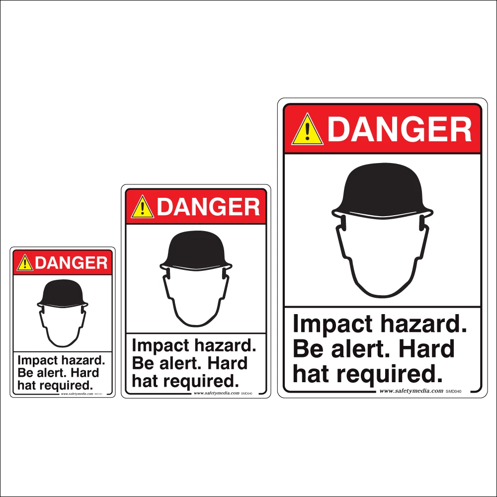 Impact Hazard Danger Sign