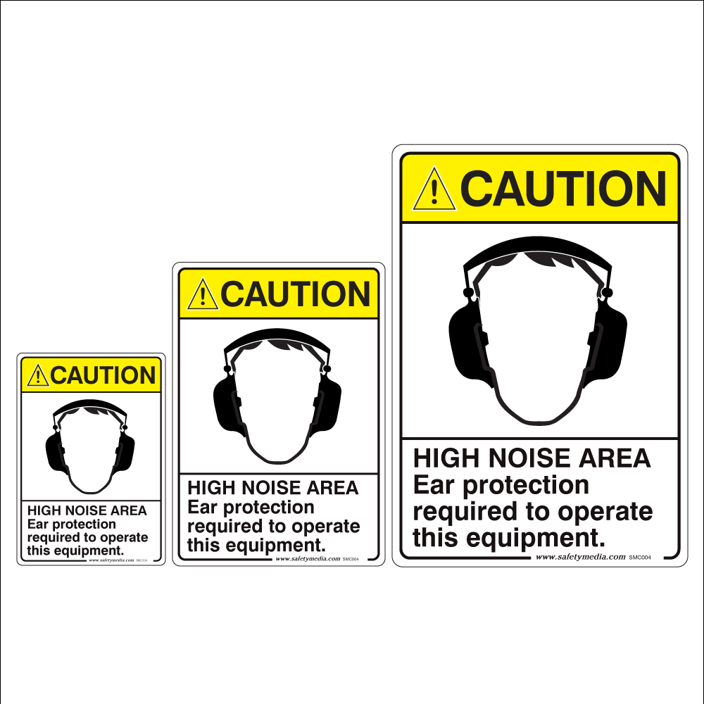 Noise Hazard Caution Sign