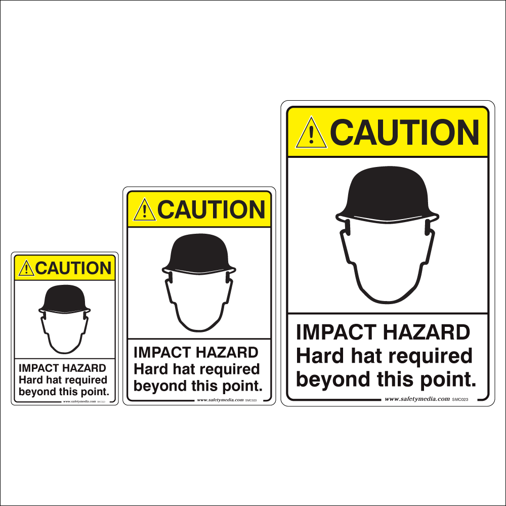 Hard Hat Area Caution Sign