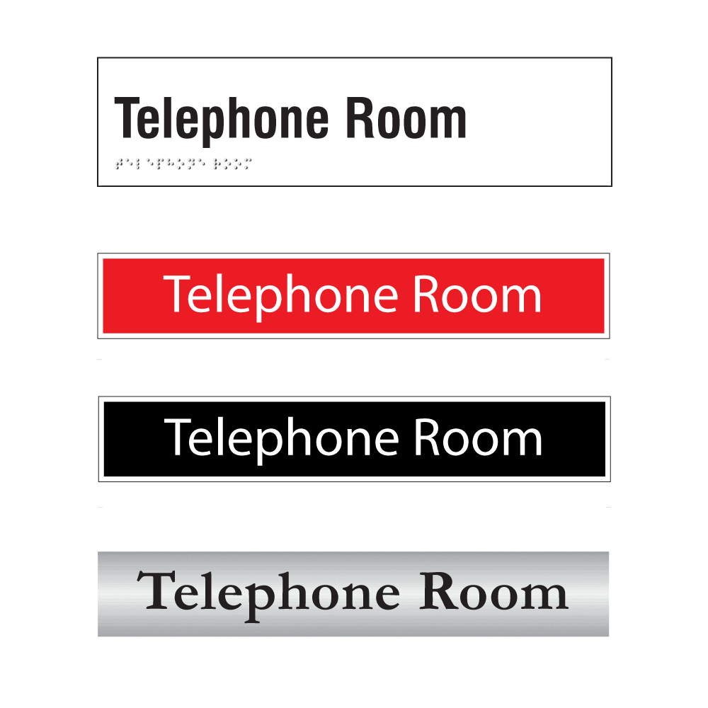 Telephone Room Door Sign Series