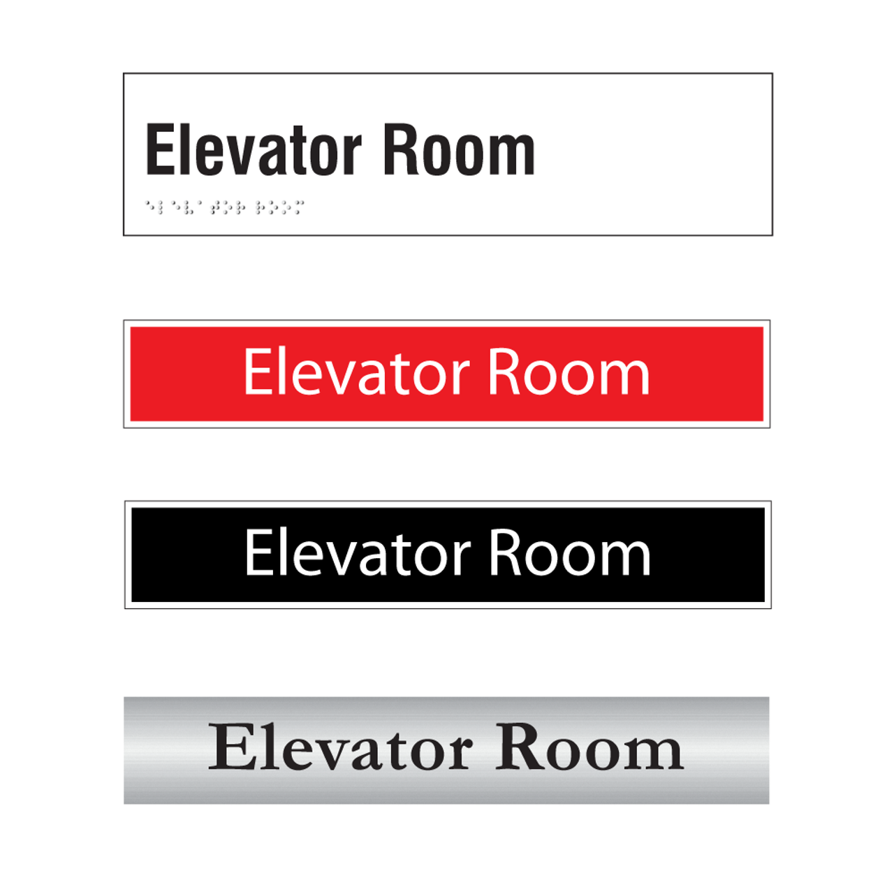 Elevator Room Door Signs