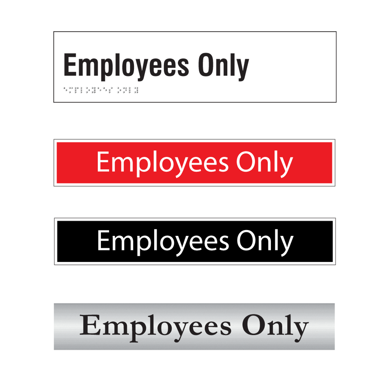 Employees Only Door Signs