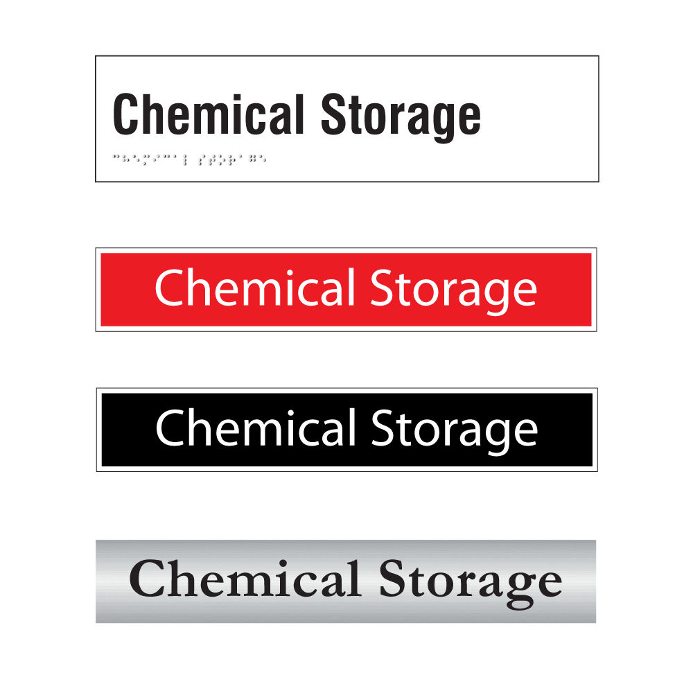 Chemical Storage Door Sign Series