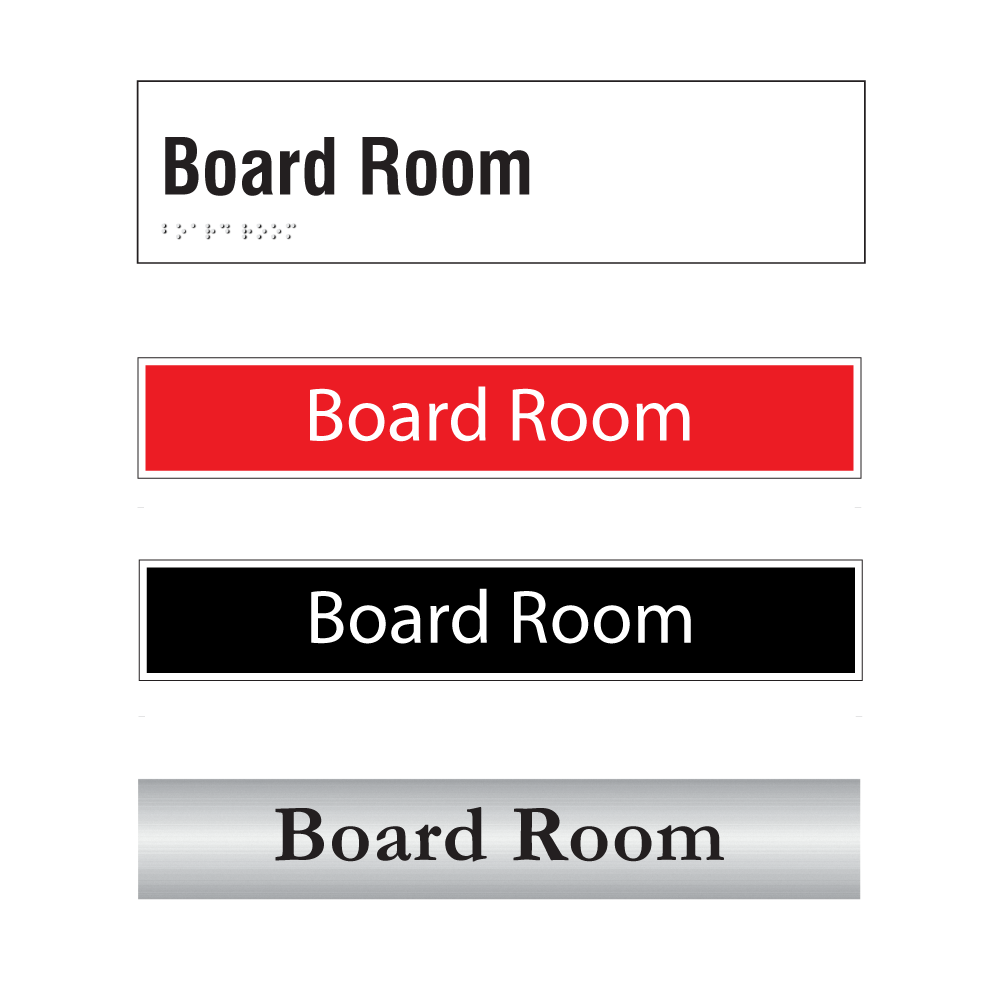 Board Room Door Sign Series