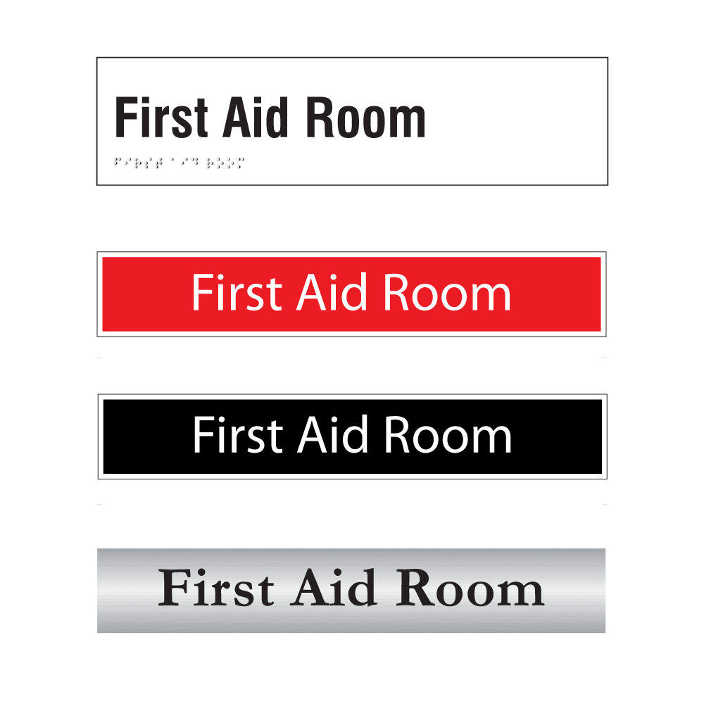 First Aid Room Door Sign Series