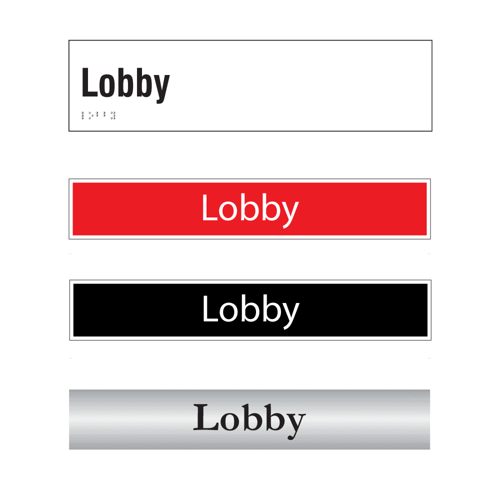 Lobby Door Sign Series