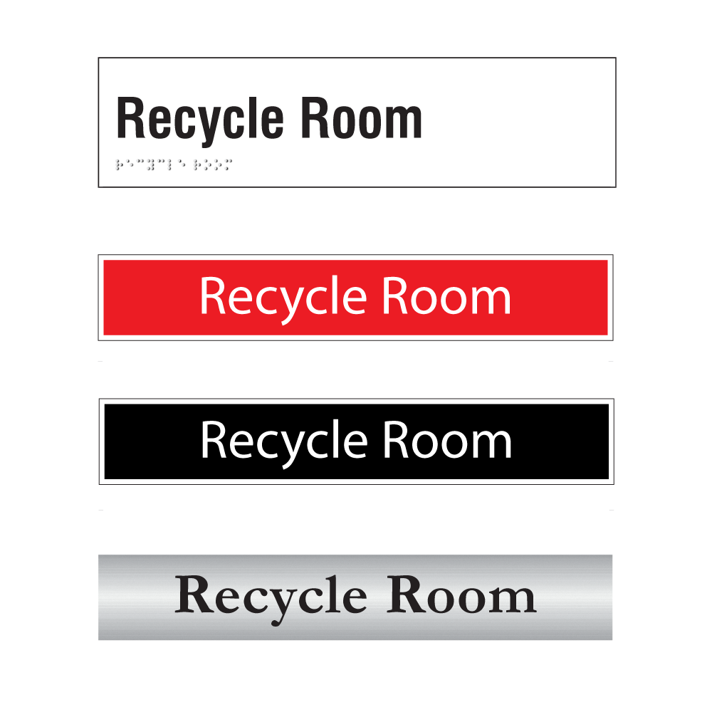Recycle Room Door Sign Series
