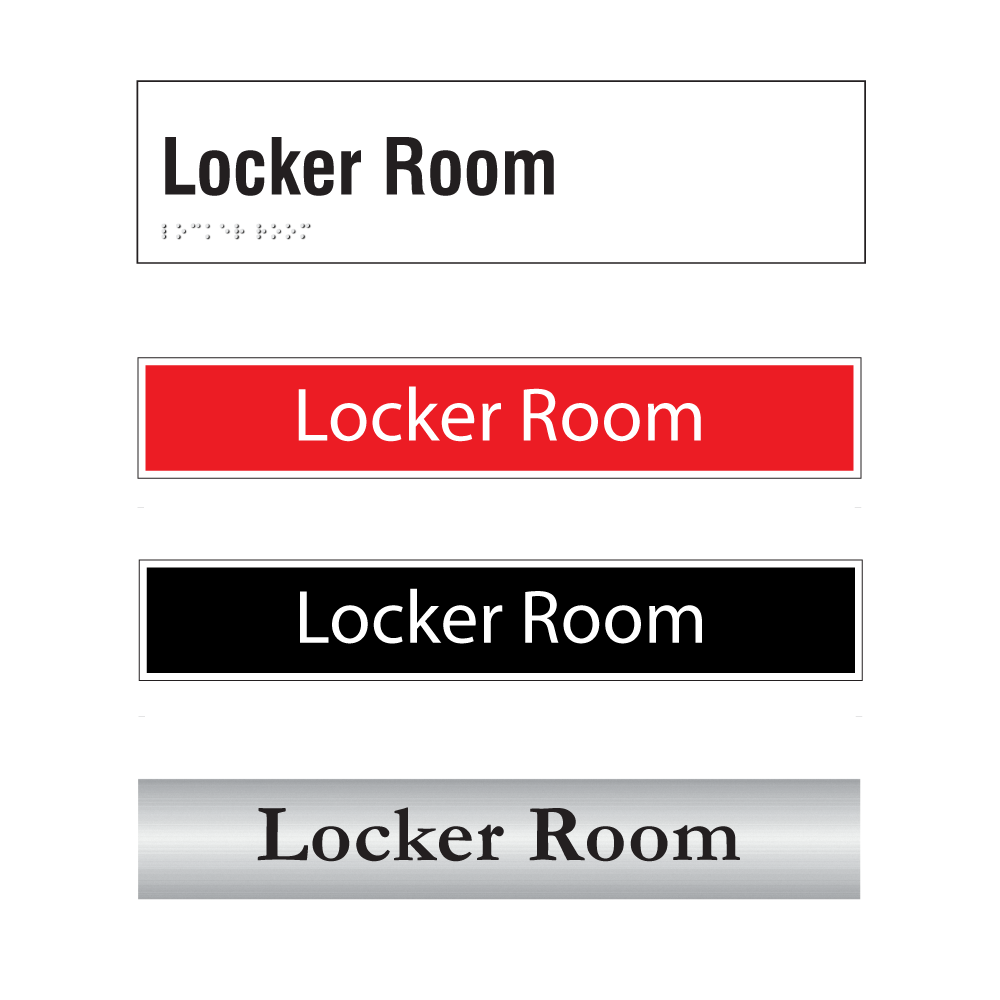 Locker Room Door Sign Series