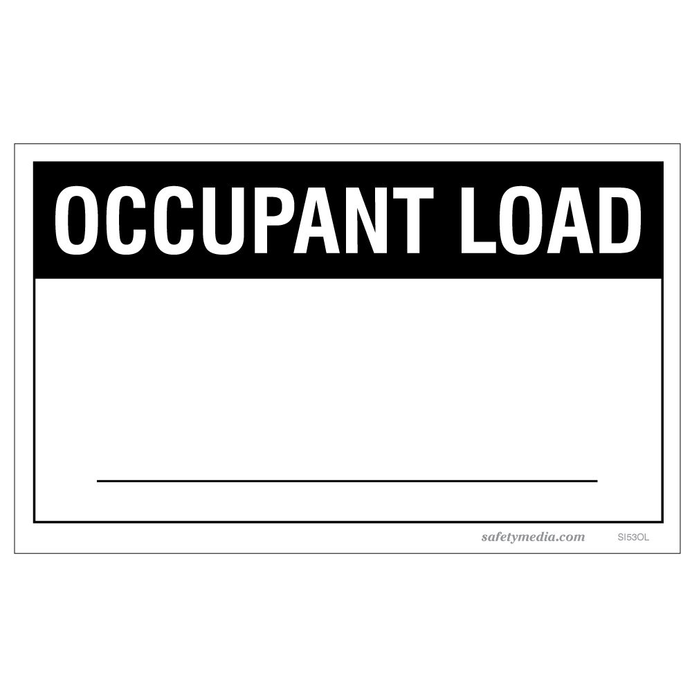 Occupant Load Sign