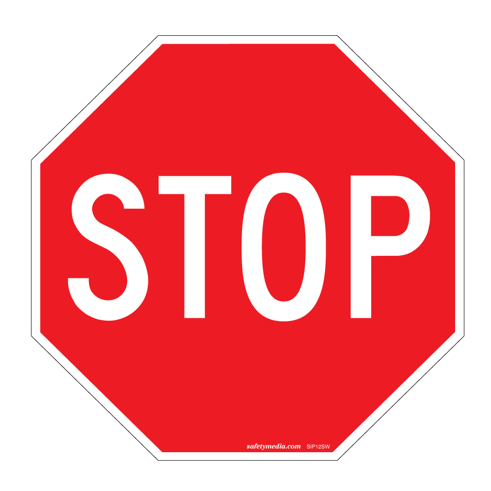 Non-Reflective stop sign to indicate traffic regulations and safety.