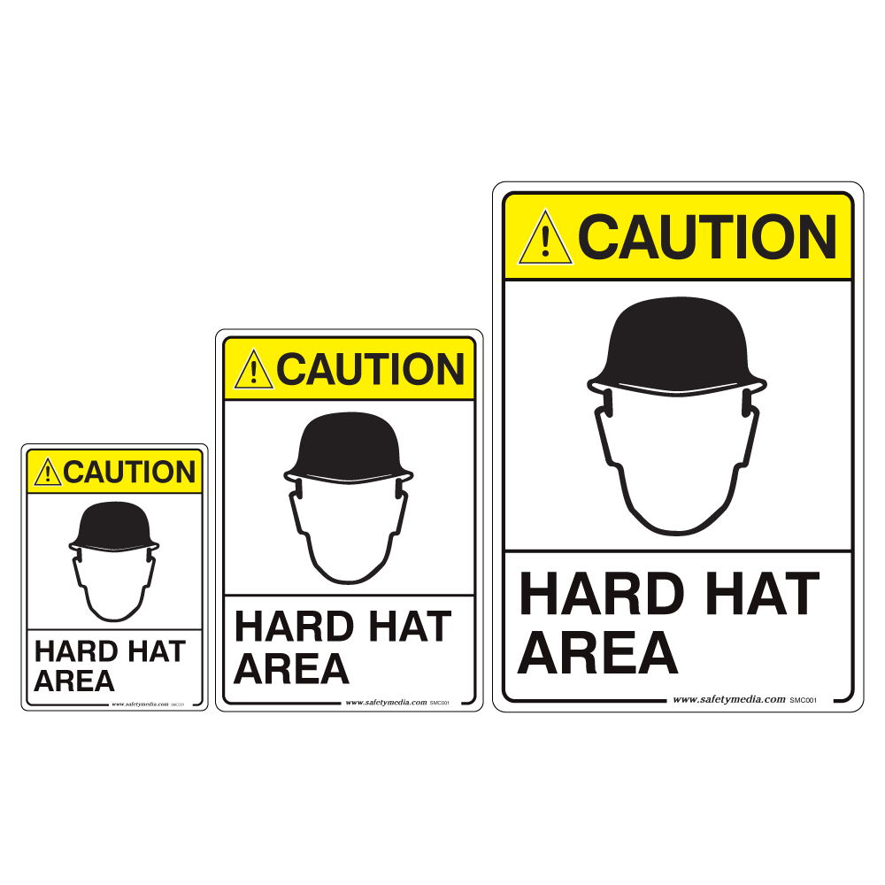 Hard Hat Area Caution Signs