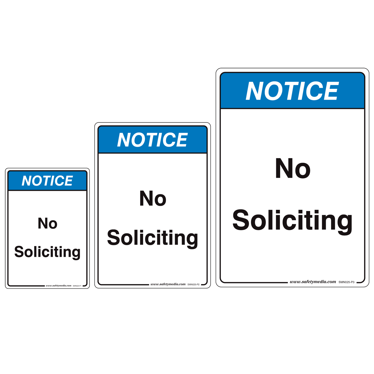 No Soliciting Notice Signs
