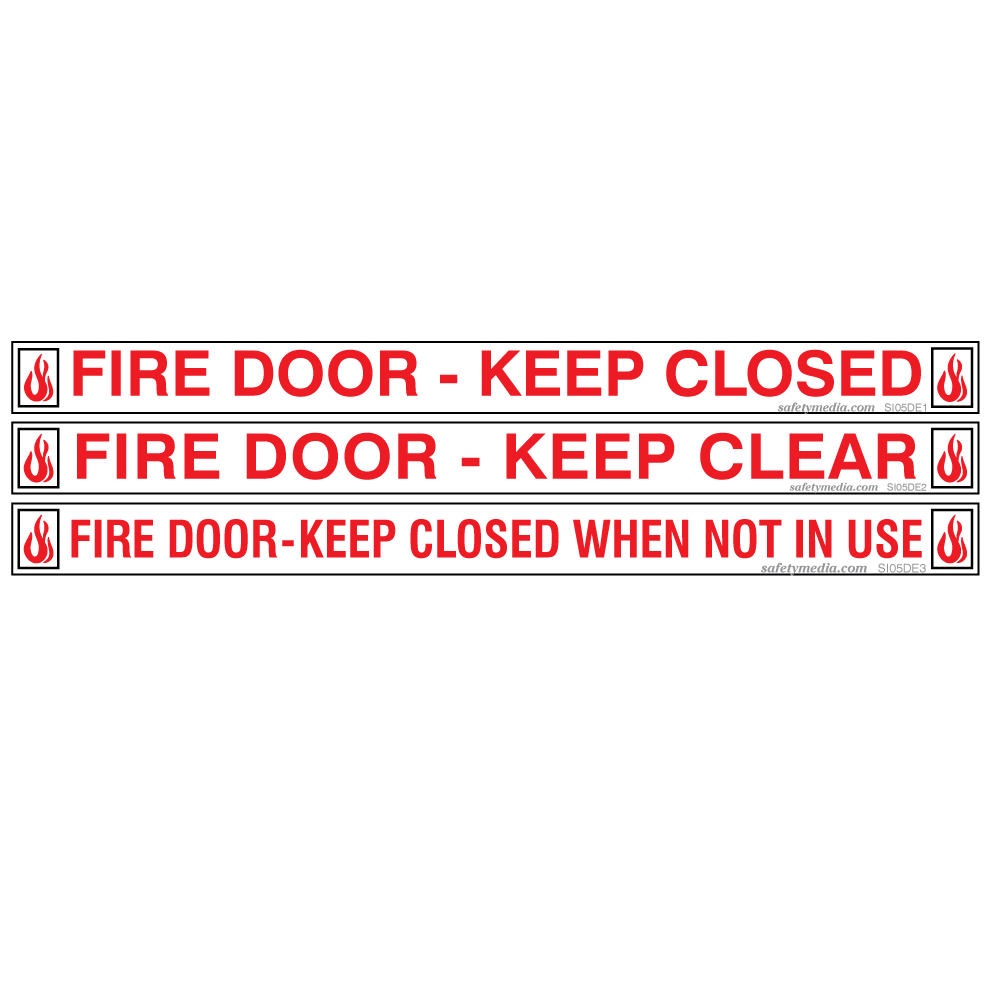 Fire Door Keep Closed Stickers