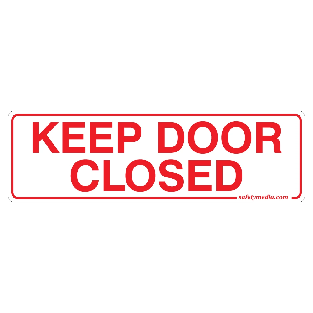 Keep Door Closed Stickers