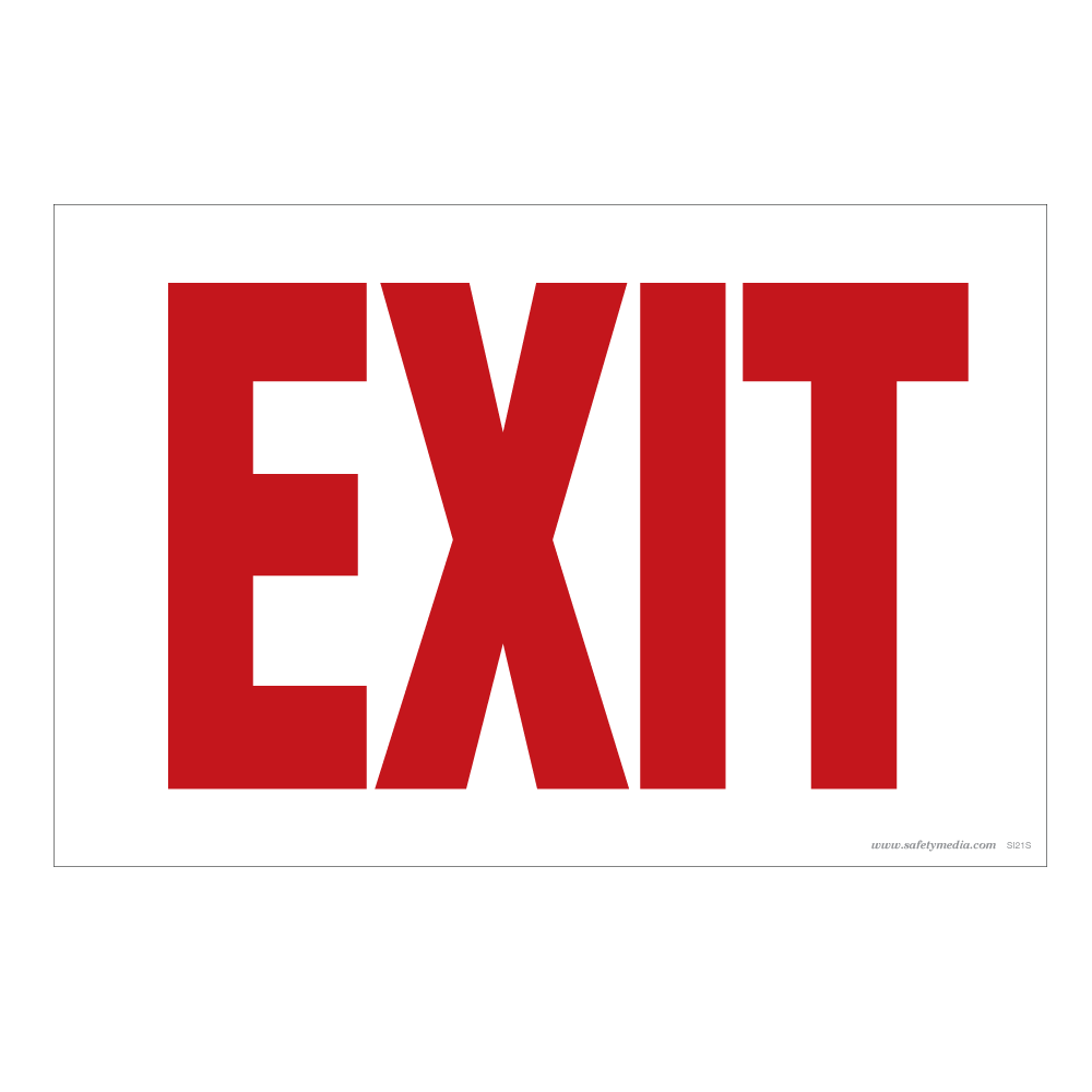 Exit Signs - Photolum, Plastic, and Sticker