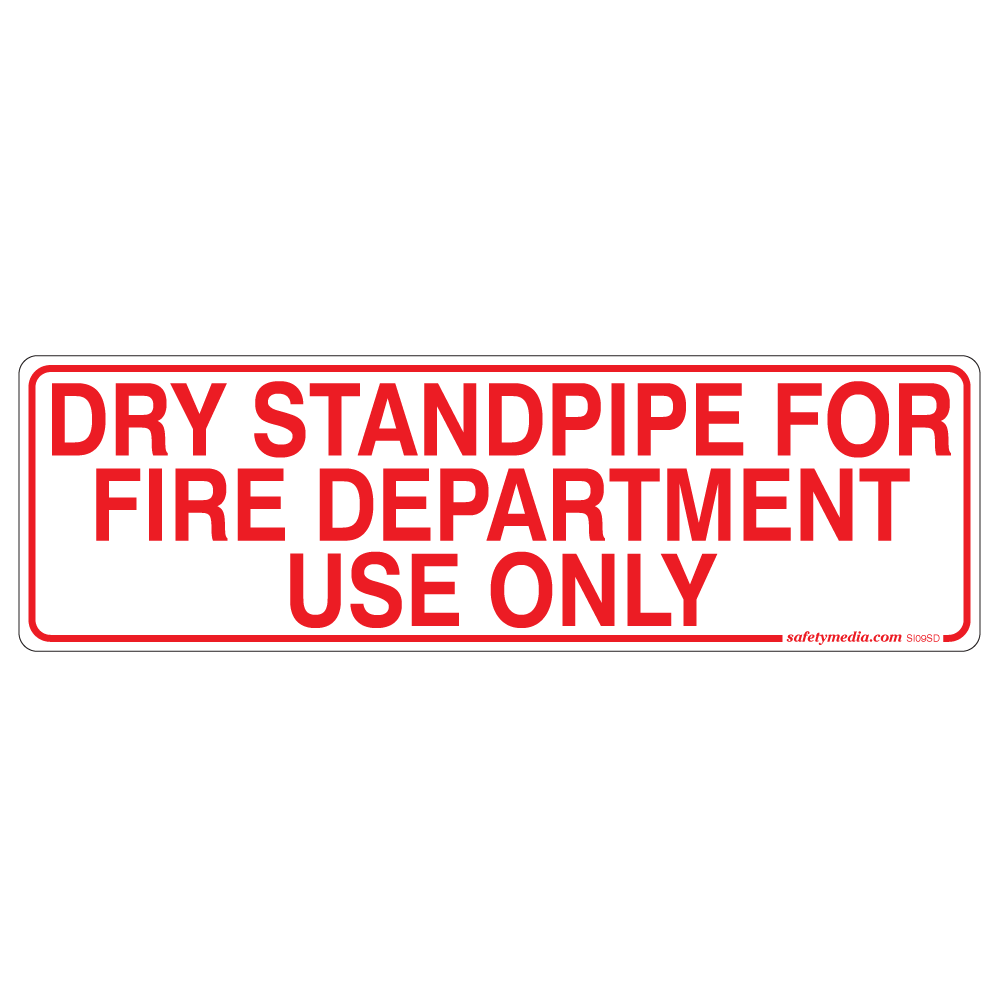 Dry Standpipe Stickers