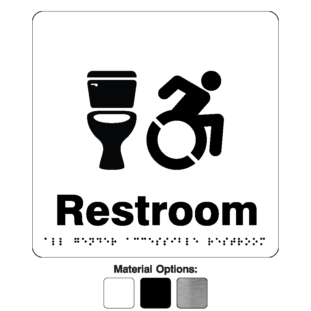 AODA Wheelchair Accessible Restroom Signs