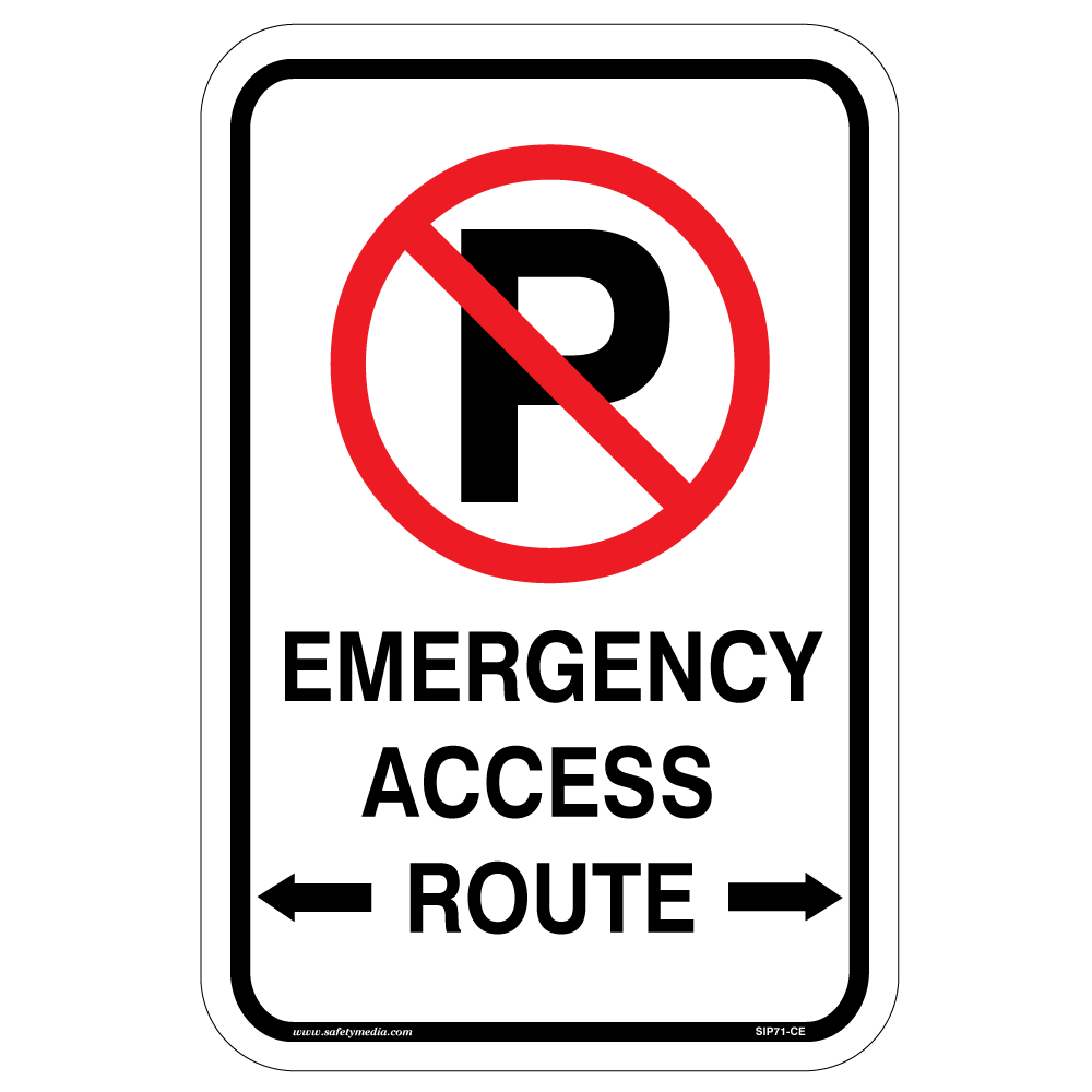 Emergency Access Route Sign, Calgary/ Edmonton Bylaw