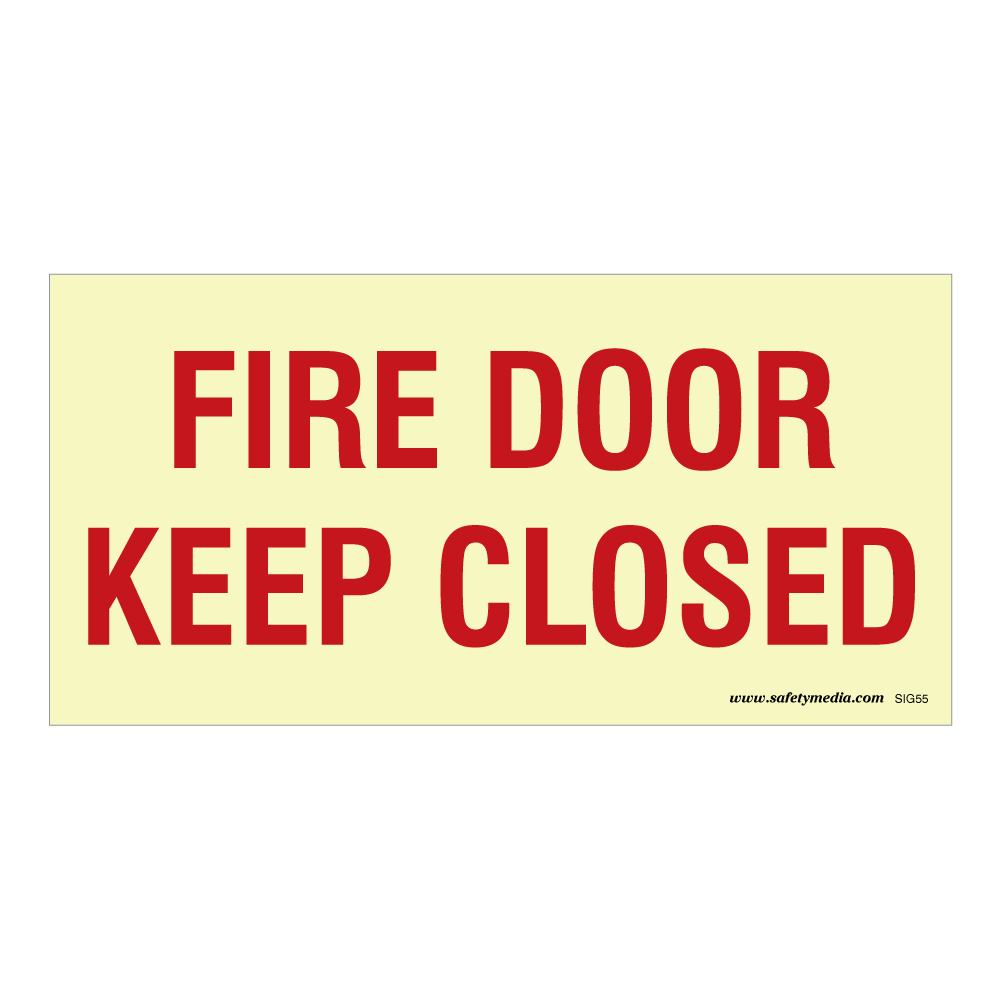 Fire Door Keep Closed - Sticker or Photolum Sign