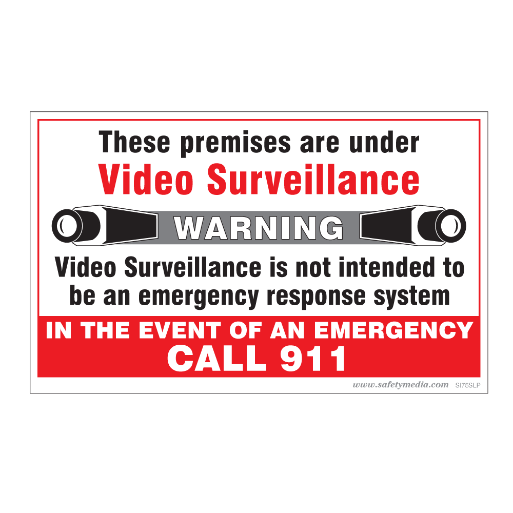 Warning Surveillance Sign