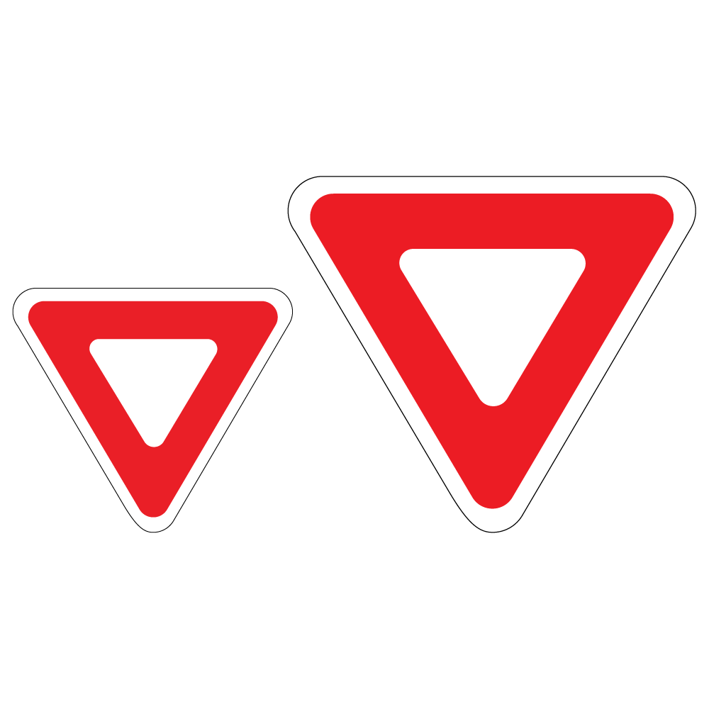 Regulatory Yield Signs RA-102 & RA-2