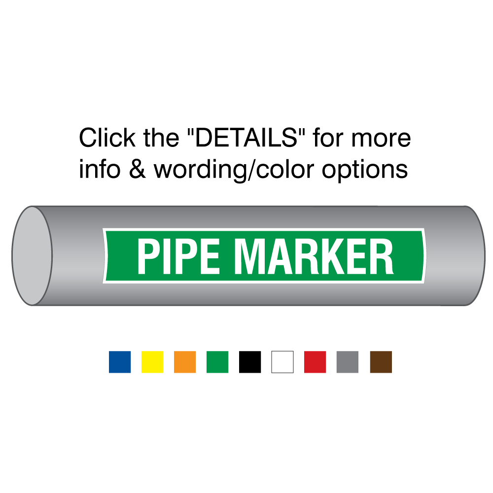 Pipe Marker Stickers by Safety Media