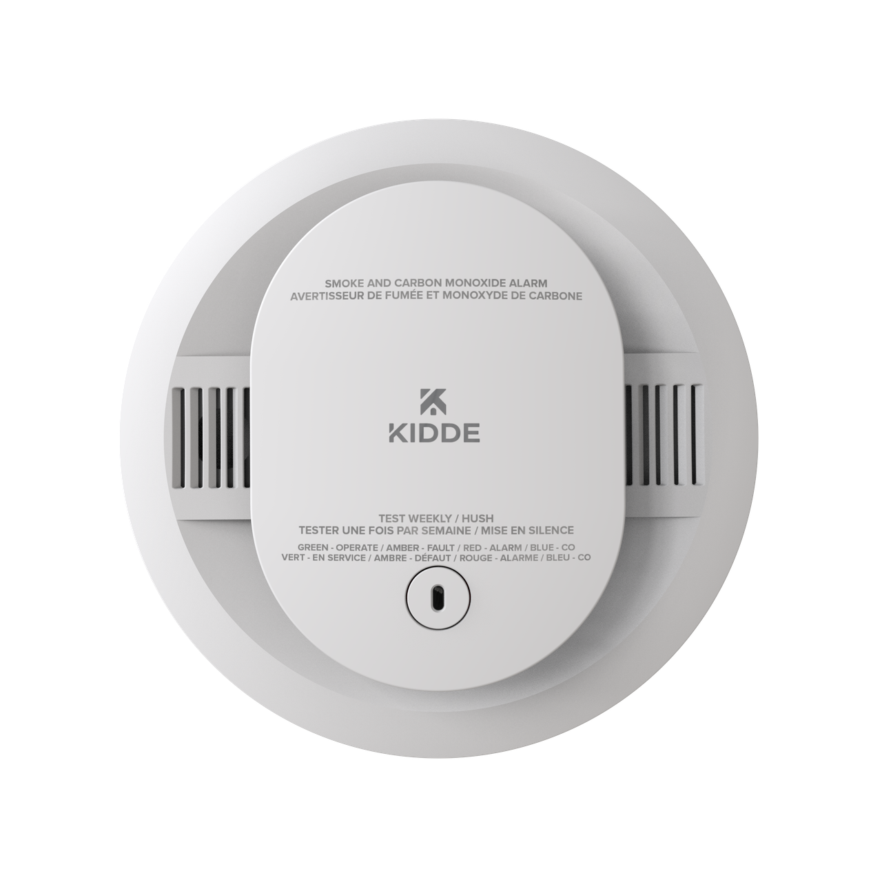 Battery Powered Smoke and Carbon Monoxide Voice Alarm with easy-install bracket and dual detection system