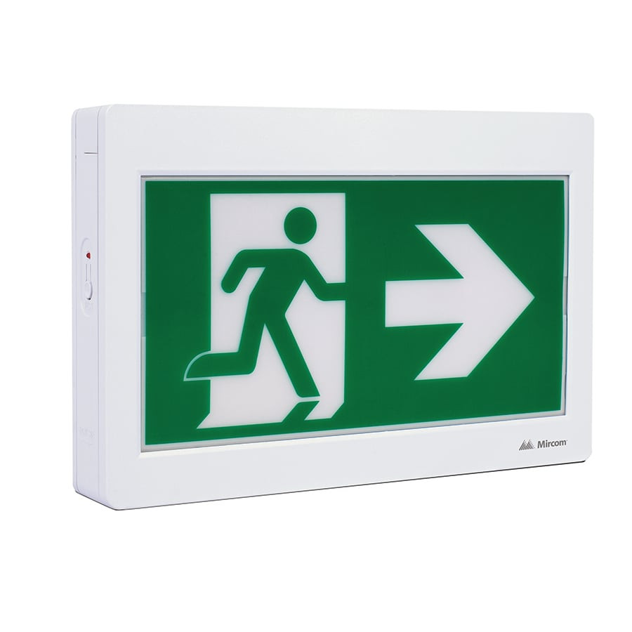 LED Running Man Exit Sign with Battery Backup – Ceiling