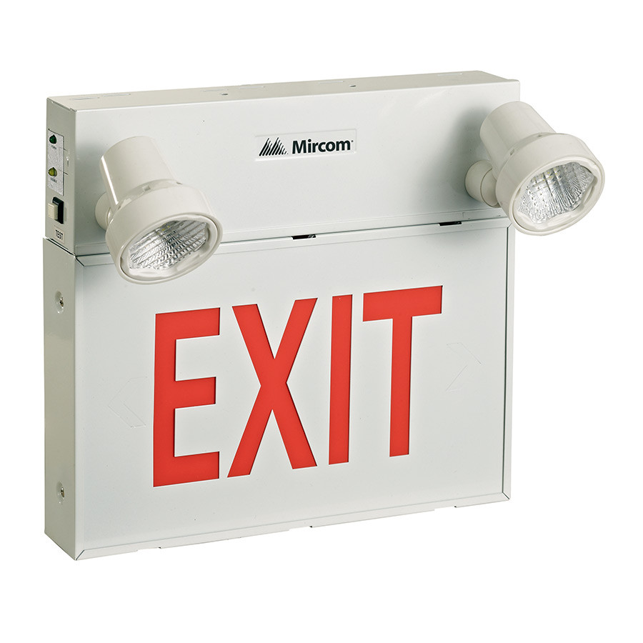 Steel LED Emergency Exit Sign Combo with Remote Capability – Safety Media