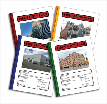 Fire safety plan documents prepared for several buildings