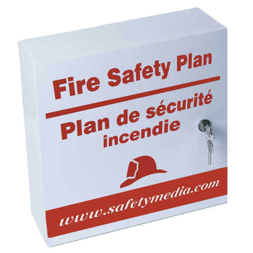 Bilingual Fire Safety Plan Box with a Peel Region CAM Lock