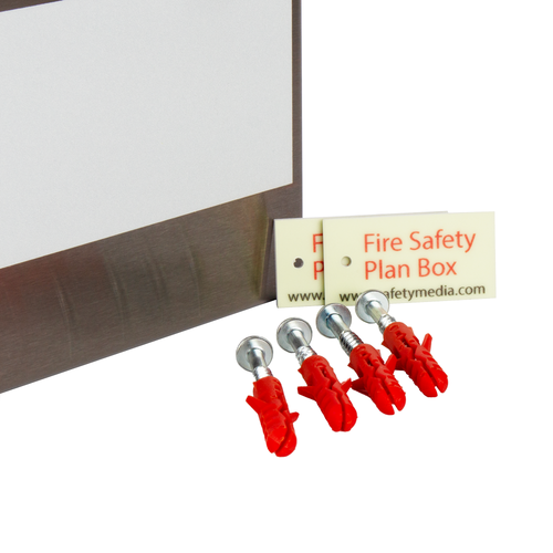 Stainless Steel Fire Safety Plan Box with a Peel Region CAM Lock