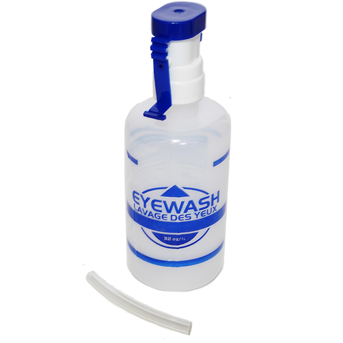 1 Litre / 32 oz. Bottle for Eyewash Station AA25 (Solution Sold Separately)