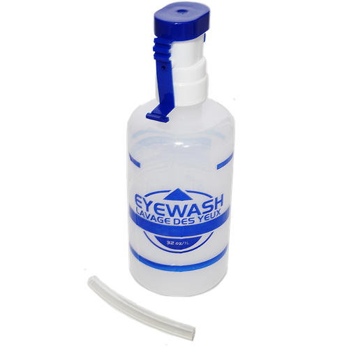 1 Litre / 32 oz. Bottle for Eyewash Station AA25 (Solution Sold Separately)