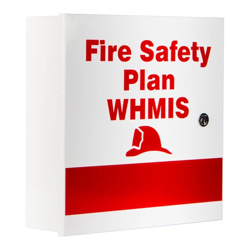 Cam Lock and Key Fire Safety Plan / WHMIS Box