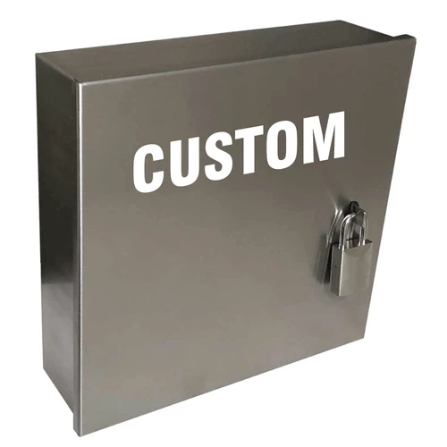 Customized Regular-Sized Stainless Steel Box With 2 Padlocks