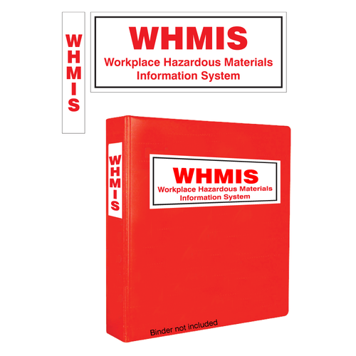 WHMIS Binder Stickers
