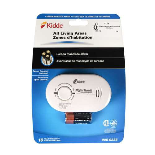 Battery-Operated Carbon Monoxide (CO) Alarm