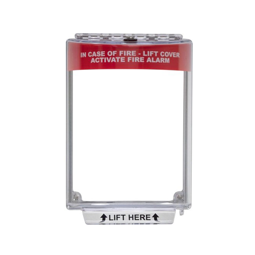 Universal Stopper® with Horn, Flush Mount, Fire Label (STI-13020FR)