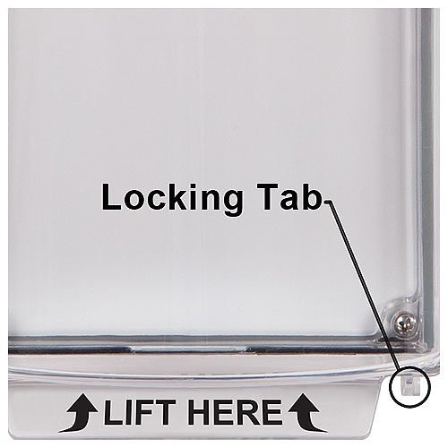 Universal Stopper® with Horn and Spacer, Fire Label (STI-13220FR)
