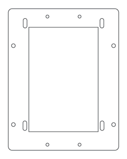Pull Station Cover Column Mounting Plate